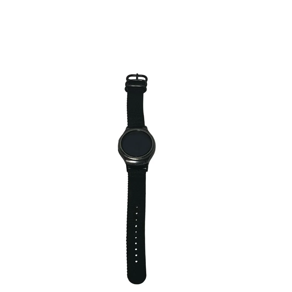 Samsung Gear S2 SM-R720 Smartwatch Black Stainless Steel Nylon Strap Wearable
